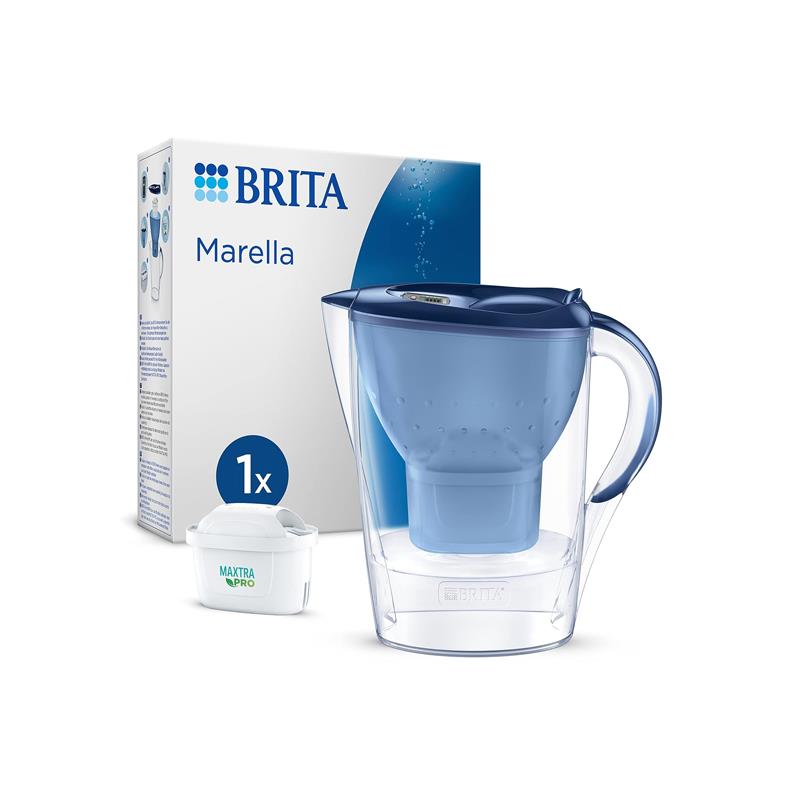 Brita Marella Cool Water Filter Jug 2.4 Litres With 1 MAXTRA PRO Cartridge Blue Main image