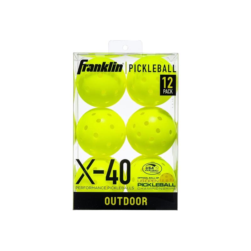 Franklin Outdoor X-40 Pickleball Vellum Pack of 12 Optic Yellow Secondary image