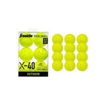 Franklin Outdoor X-40 Pickleball Vellum Pack of 12 Optic Yellow