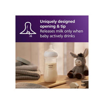 Philips Avent Natural Baby Bottle With Natural Response Teat Anti-Colic Valve 6m+ 330ml 2 Pack Transparent