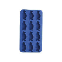 BarCraft Flexible Penguin Shape Ice Cube Tray Rubber Blue