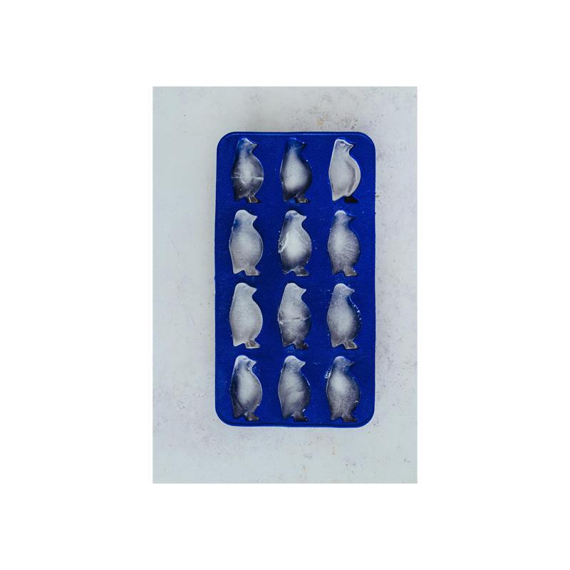 BarCraft Flexible Penguin Shape Ice Cube Tray Rubber Blue