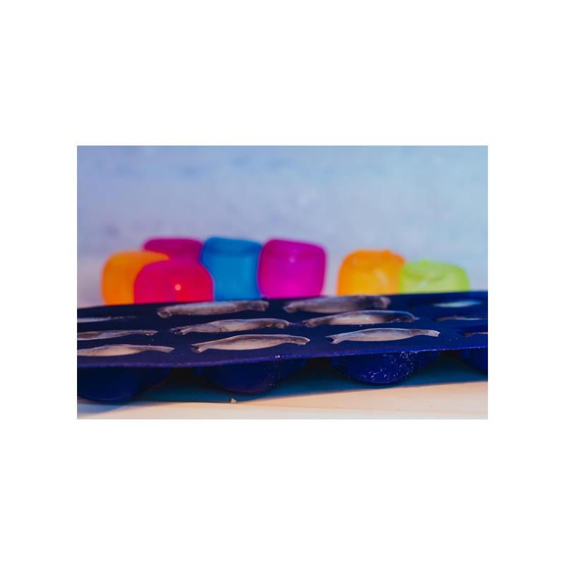 BarCraft Flexible Penguin Shape Ice Cube Tray Rubber Blue