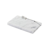 Judge Marble Cheese Board And Cutter 21cm x 20cm White