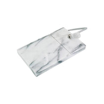 Judge Marble Cheese Board And Cutter 21cm x 20cm White