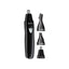 Wahl 3 In 1 Personal Trimmer Ear Nose Eyebrow Facial Hair Trimmer Rechargeable Washable Heads Black