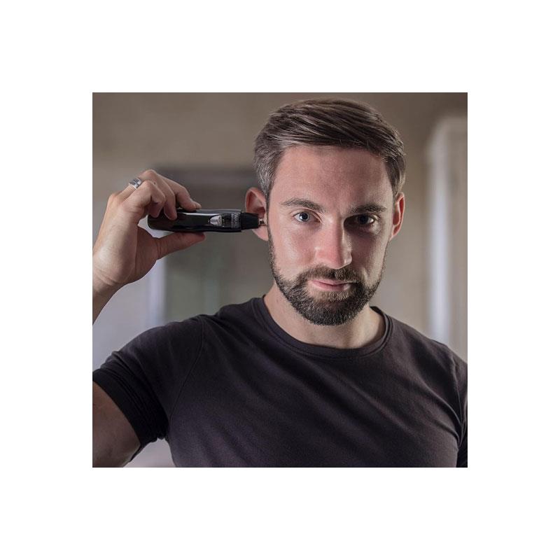 Wahl 3 In 1 Personal Trimmer Ear Nose Eyebrow Facial Hair Trimmer Rechargeable Washable Heads Black
