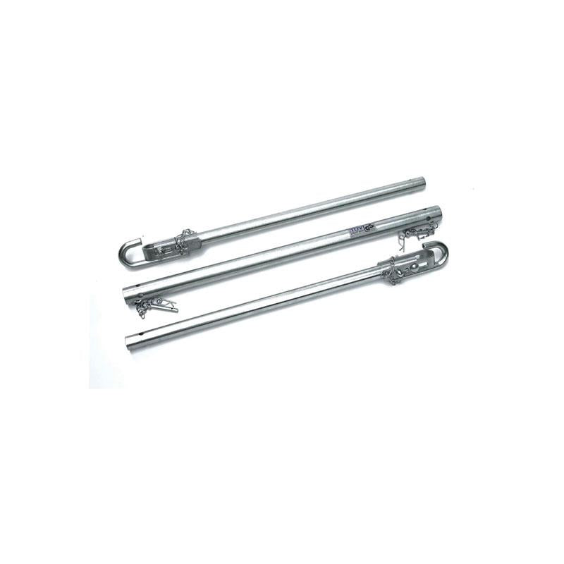 Hilka Tools 2 Tonne Tow Bar Heavy Duty Vehicle Towing Bar For Cars And Vans Silver Main image