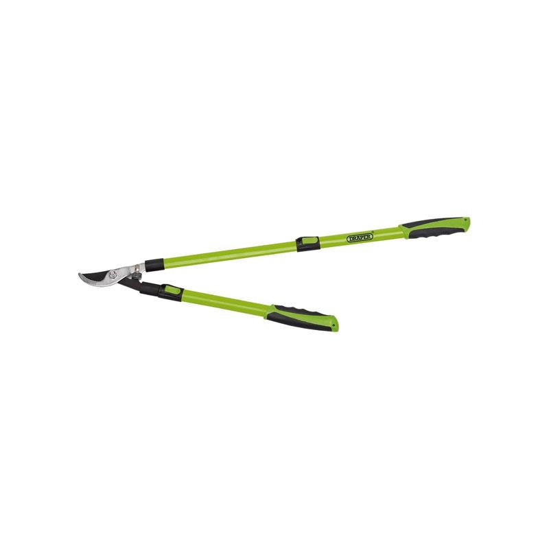 Draper Bypass Pattern Loppers Carbon Steel Lopping Shears Soft Grip Handles Green And Black