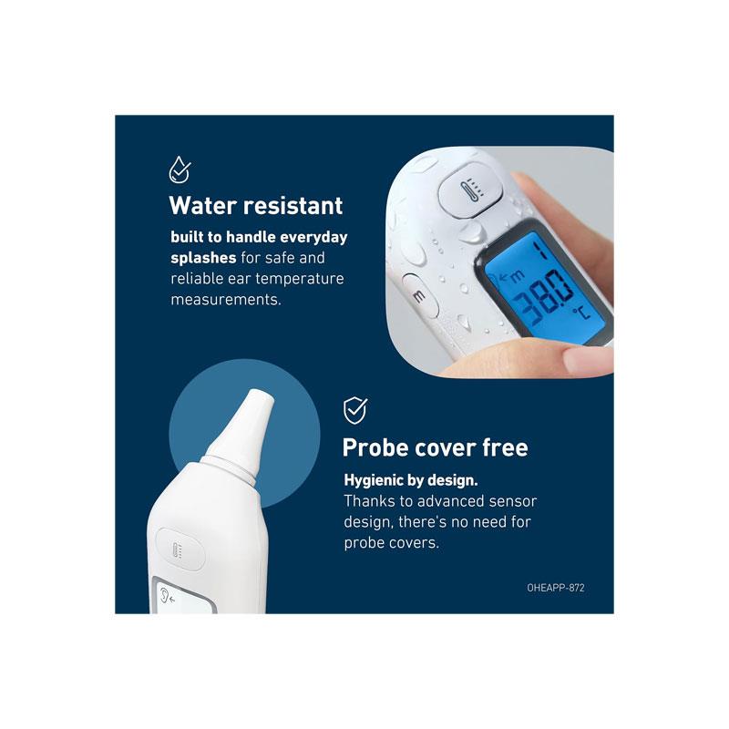 Omron Gentle Temp 533 Infrared Digital Ear Thermometer For Babies Children And Adults High-Speed 1-Second Measurement White
