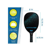 Franklin Activator Wooden Pickleball Paddle Black/Blue