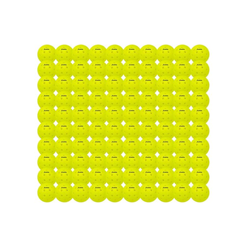 Franklin Outdoor X-40 Pickleball Pack of 100 Optic Yellow