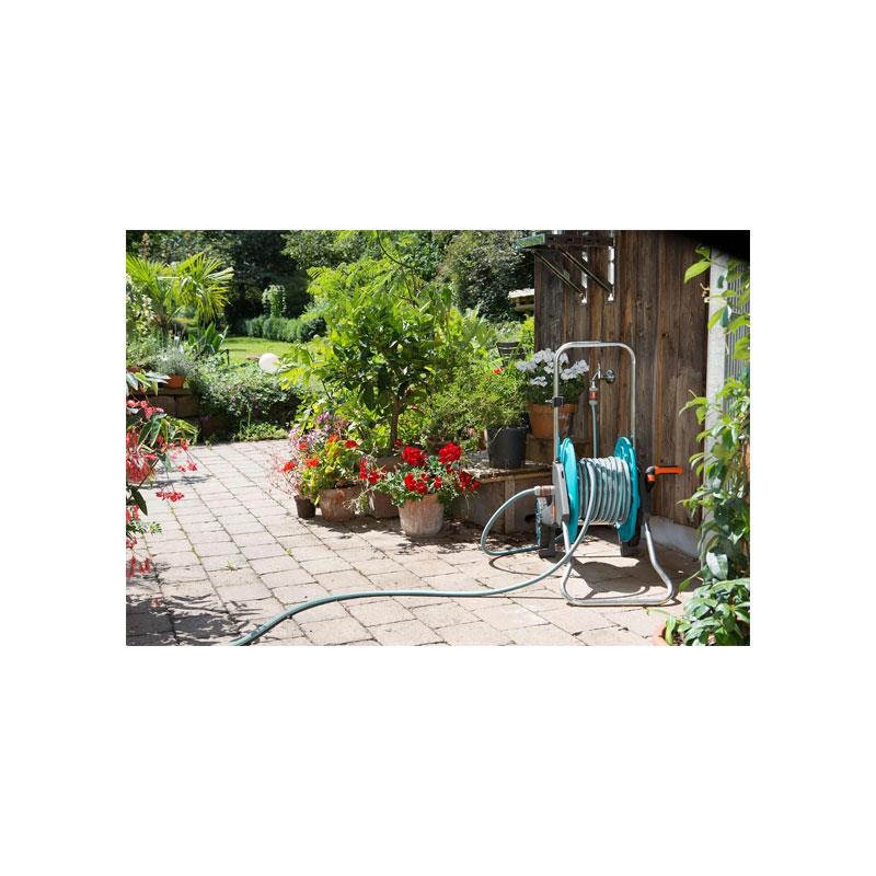 Gardena Classic Hose 19mm (3/4 Inch) 20m Universal Garden Hose 22 Bar Burst Pressure Hose Turquoise/Grey