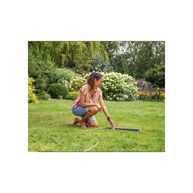 Gardena Oscillating Sprinkler AquaZoom S Adjustable Plastic Stainless Steel Black