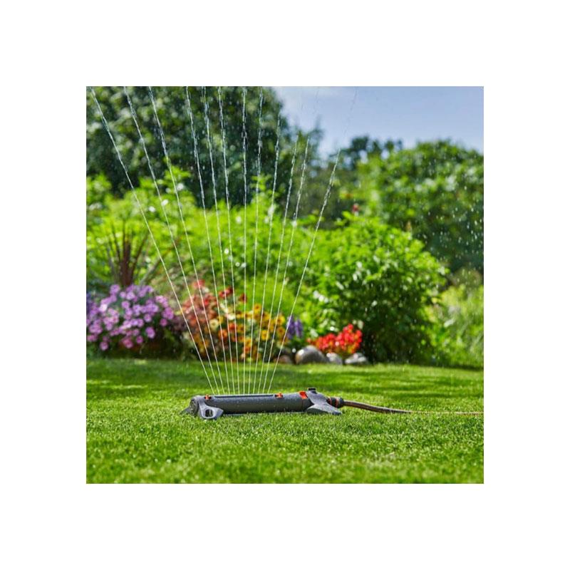 Gardena Oscillating Sprinkler AquaZoom S Adjustable Plastic Stainless Steel Black