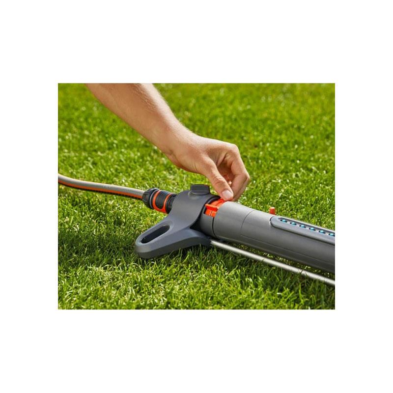 Gardena Oscillating Sprinkler AquaZoom S Adjustable Plastic Stainless Steel Black