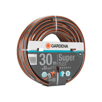 Gardena Premium SuperFLEX Hose 13mm (1/2') 30m Garden Hose With Power Grip Profile 35 Bar Burst Pressure Orange/Black/Silver