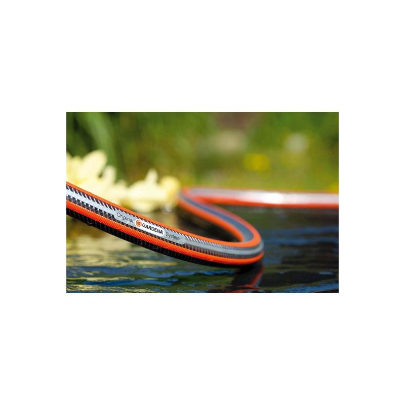 Gardena Premium SuperFLEX Hose 13mm (1/2') 30m Garden Hose With Power Grip Profile 35 Bar Burst Pressure Orange/Black/Silver