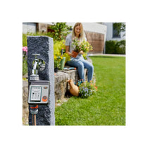 Gardena Water Control Master Automatic Time-Saving Watering 6 Schedules LCD Display Water Now Function Safe Stop Black/Grey/Orange