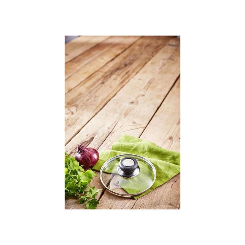 Judge Vista Glass Lid 28cm Spare Saucepan Lid Replacement Glass Lid For 12cm Pans Transparent