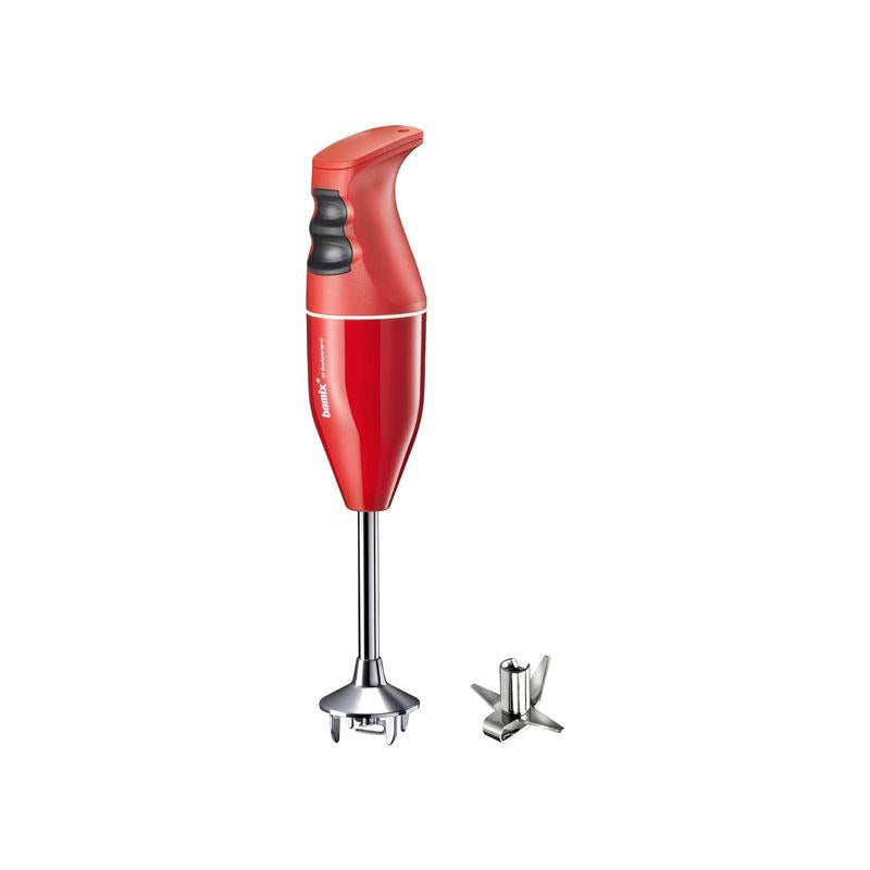 Bamix Classic Hand Held Stick Blender Food Processsor Multi-Purpose Stainless Steel Blades 2 Speeds 140W Red