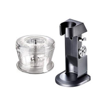 Bamix Deluxe Hand Held Stick Blender Food Processsor Multi-Purpose 2 Speeds 3 Stainless Steel Blades Grinder And Stand 200W Black