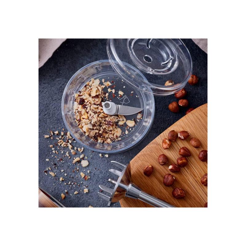 Bamix Grinder/Dry Chopper Stainless Steel Double Blade Dry Ingredient Attachment For 250W Blenders Clear/Transparent