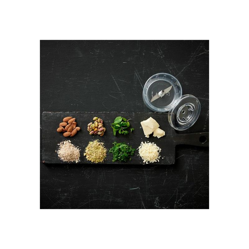 Bamix Grinder/Dry Chopper Stainless Steel Double Blade Dry Ingredient Attachment For 250W Blenders Clear/Transparent
