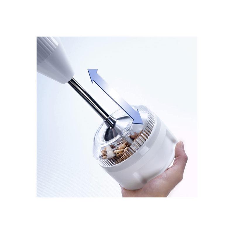 Bamix Processor For All Bamix Stick Blenders Grinder Attachment For Grinding Pureeing And Chopping Moist And Dry Food White/Transparent