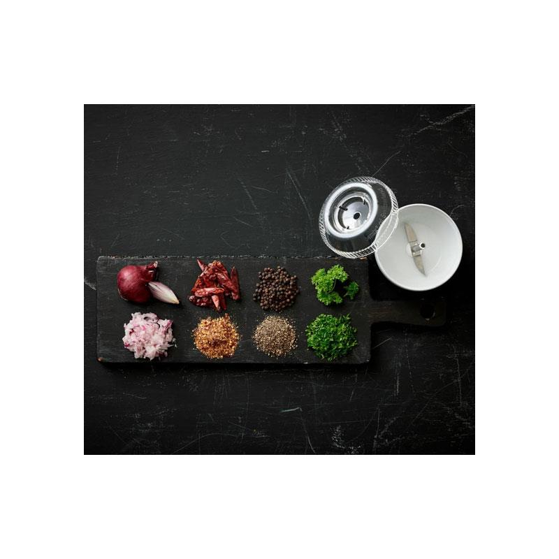 Bamix Processor For All Bamix Stick Blenders Grinder Attachment For Grinding Pureeing And Chopping Moist And Dry Food White/Transparent