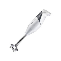 Bamix Superbox Hand Held Stick Blender Food Processsor Multi-Purpose 2 Speeds 5 Stainless Steel Blades Processor Powder Disc 1000ml Jug With Lid SliceSy And Stand 200W White