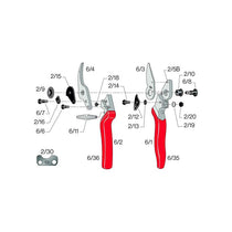 Felco FEL6 Model 6 Compact Secateurs Red