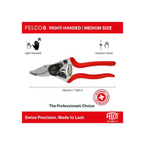 Felco FEL6 Model 6 Compact Secateurs Red