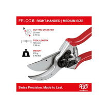 Felco FEL6 Model 6 Compact Secateurs Red