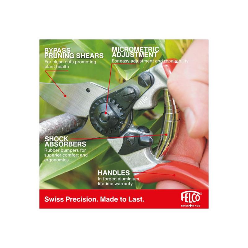 Felco FEL6 Model 6 Compact Secateurs Red