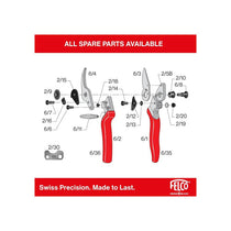 Felco FEL6 Model 6 Compact Secateurs Red