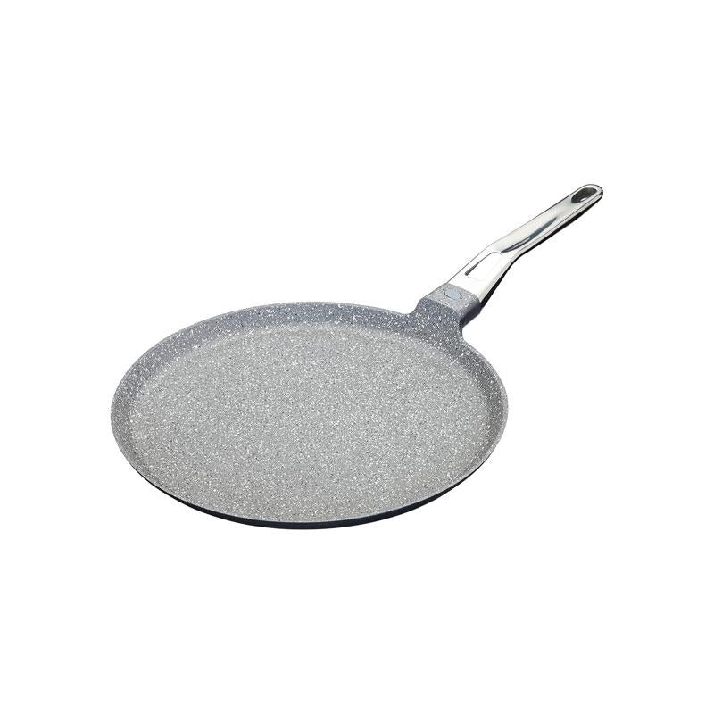 MasterClass Cast Aluminium Non-Stick Induction Pancake Pan Crepe Pan Frying Pan 28cm Grey