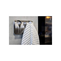 MasterClass Professional Triple Towel Holder Kitchen Roll Holder Stainless Steel Adhesive Mounting Silver