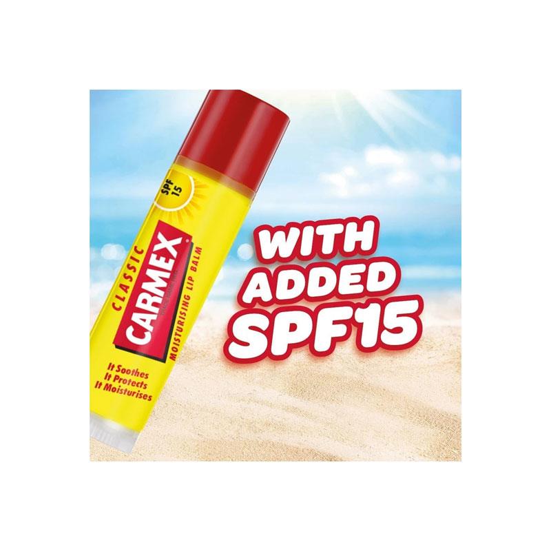 Carmex Classic Stick Ultra Moisturising Dry Chapped Lip Balm SPF15