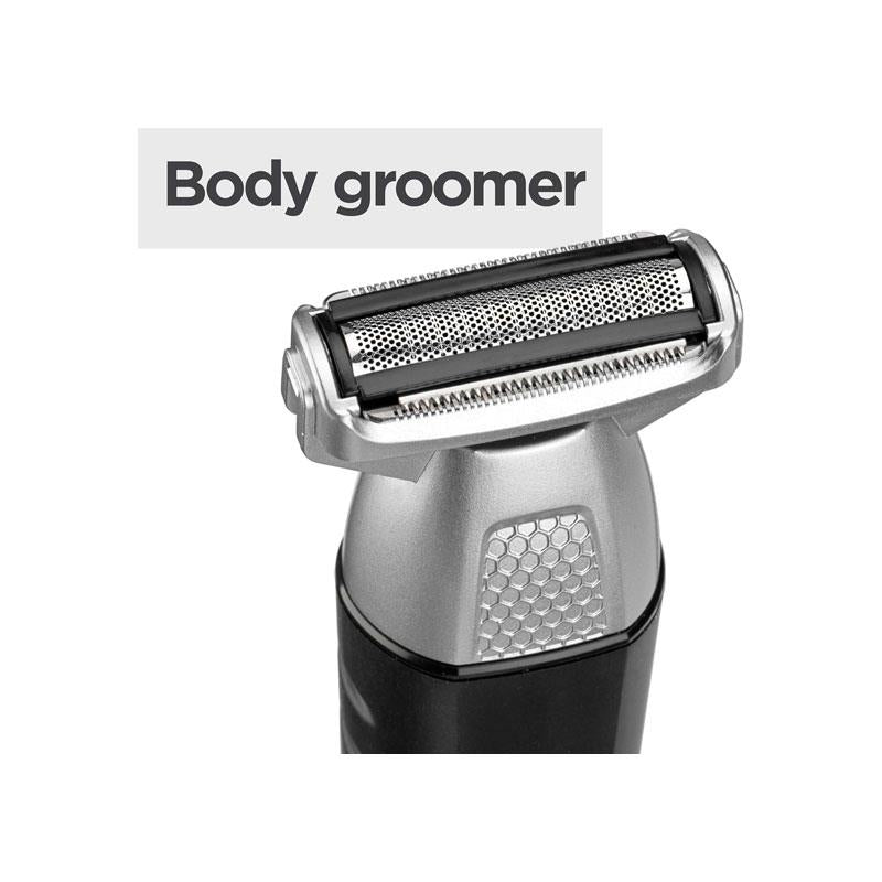 BaByliss Lithium Power 11-In-1 Multi-Trimmer Beard Trimmer Nose Hair Trimmer Cordless Grooming Kit Black/Grey