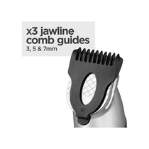 BaByliss Lithium Power 11-In-1 Multi-Trimmer Beard Trimmer Nose Hair Trimmer Cordless Grooming Kit Black/Grey
