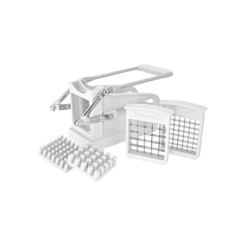 Judge Kitchen Potato Chipper French Fry Cutter With 2 Cutters White