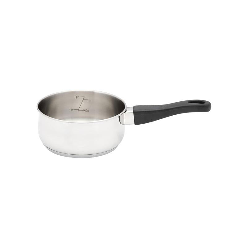 Judge Vista Saucepan 16cm/1 Litres Stainless Steel Cooking Pan Without Lid Stay Cool Handle Silver Main image
