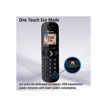 Panasonic Digital Cordless Answer Phone With Nuisance Calls Block 1.6 Inch Easy-To-Read Backlit Display Speakerphone Eco Mode Twin Black