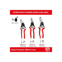 Felco Model 31 Anvil One Hand Pruning Secateur Straight Red