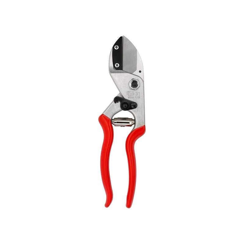 Felco Model 32 Anvil Pruning Secateurs Curved Blade Silver/Red