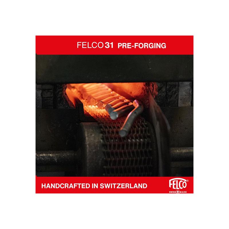 Felco Model 32 Anvil Pruning Secateurs Curved Blade Silver/Red