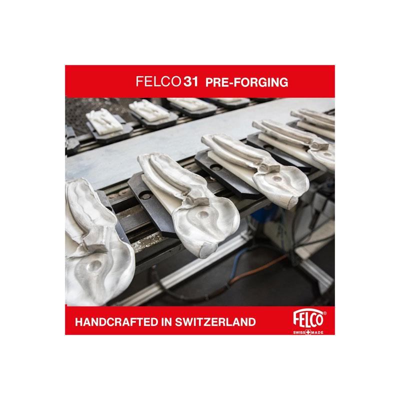 Felco Model 32 Anvil Pruning Secateurs Curved Blade Silver/Red