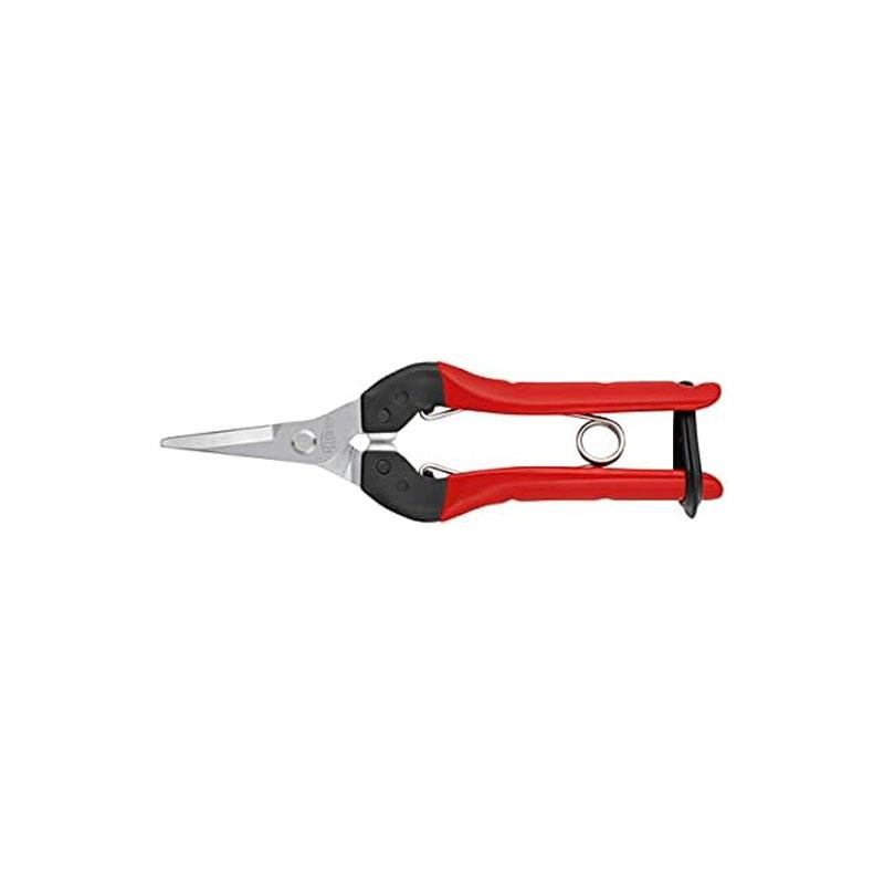 Felco Model 321 Snips 5mm Straight Chrome Coated Snipping Blade Silver/Red