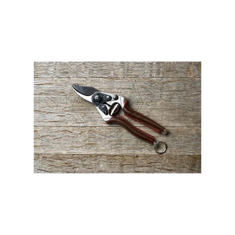 Felco Model 8 Elite Secateurs LRG Hands Hardened Carbon Steel Blade F Tech Coating Precision Forged Cover Right Handed 25mm Cut Pruning Fruit Trees Black